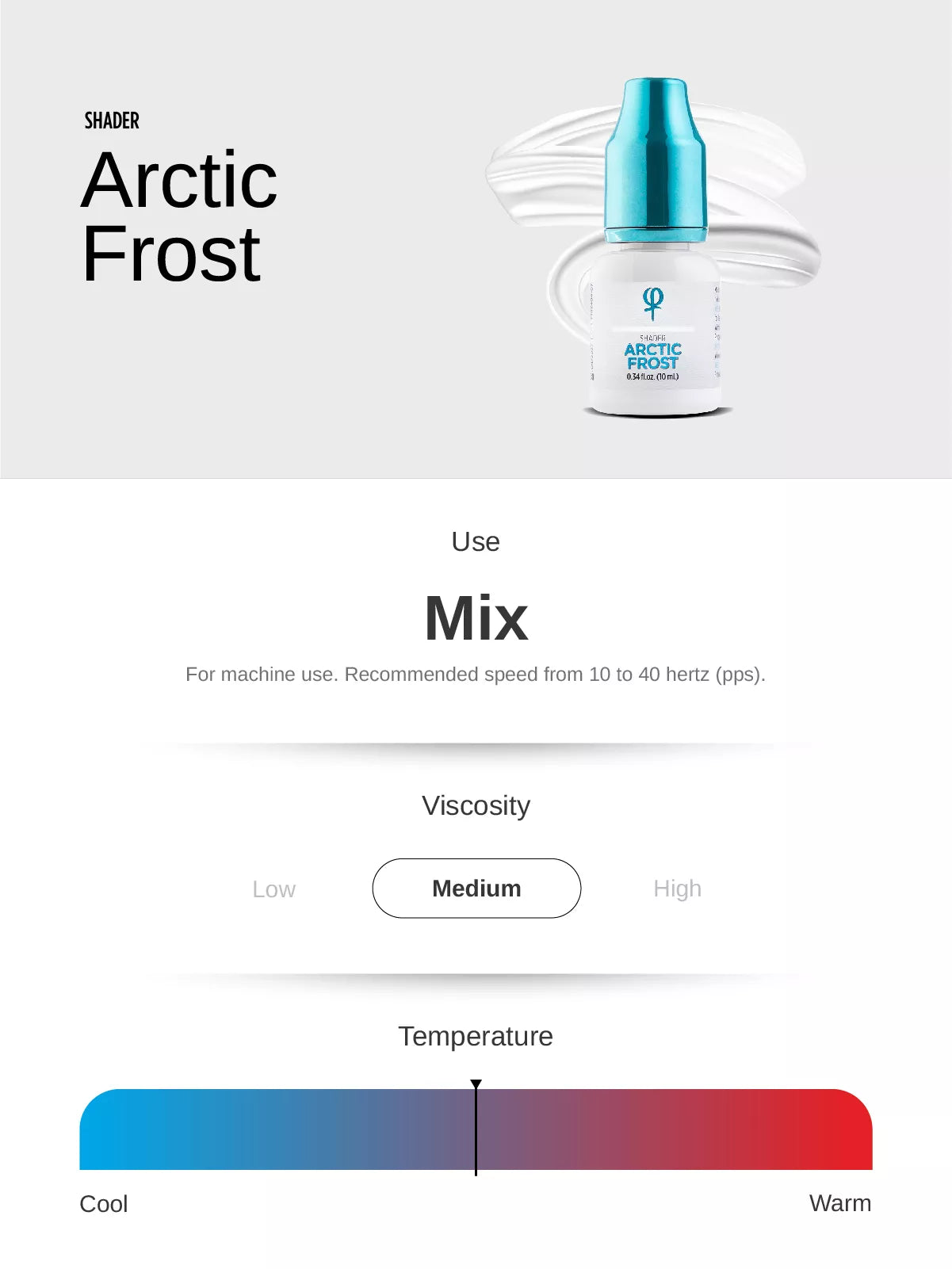 Phi Arctic Frost PMU Mix Shader Pigment