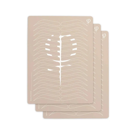 PhiBrows Practising Latex printed shape and outlines (3pcs)