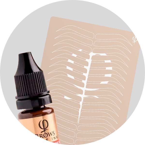 Phi microblading practice products, latex practice skins, disposable tools, practice pigments, and more