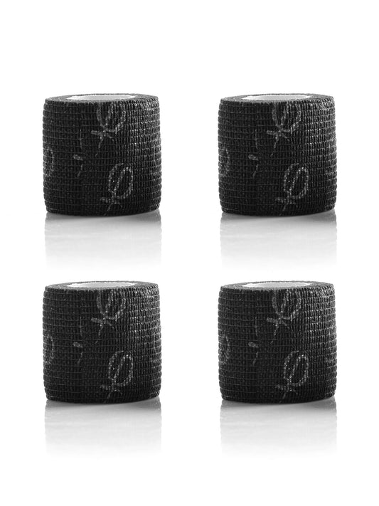 Phi Self-Adhesive Grip Tape Wrap Black (4pcs)