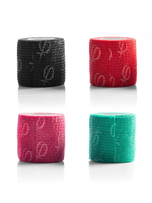 Phi Self-Adhesive Grip Tape Wrap Red/Pink/Black/Green (4pcs)