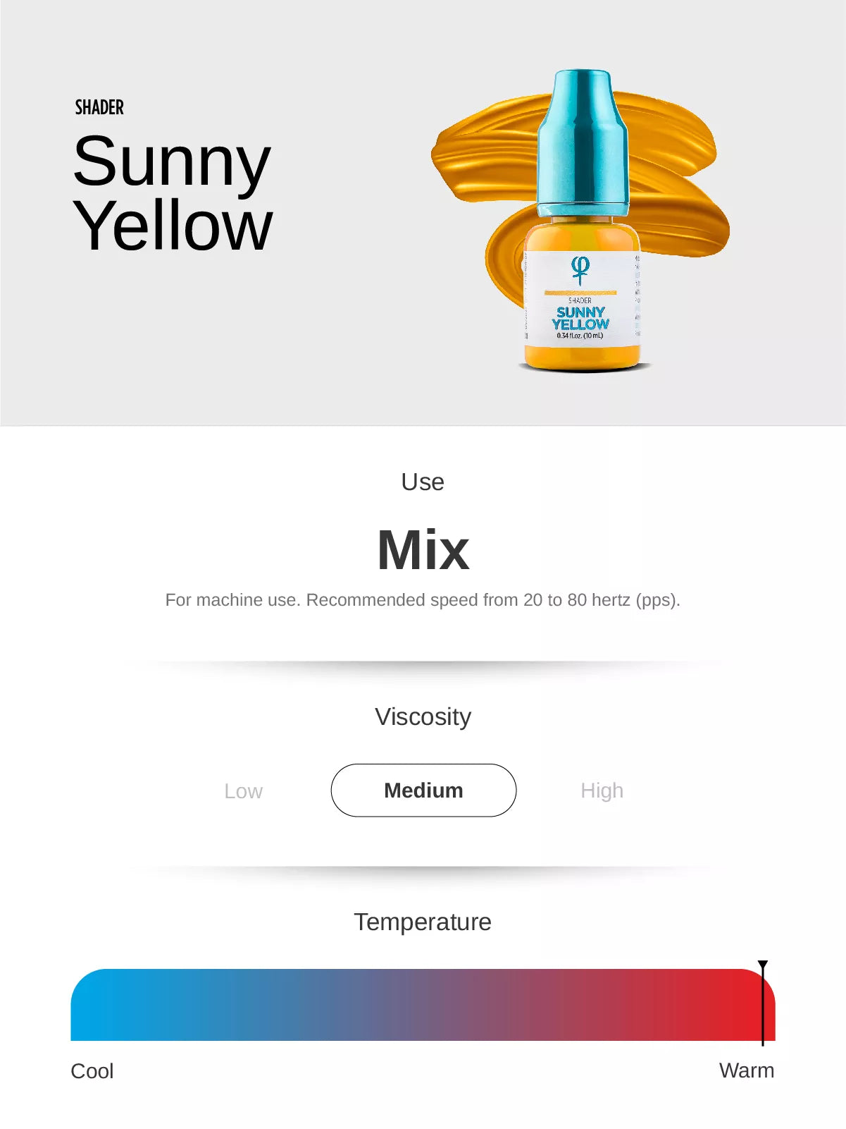Phi Sunny Yellow PMU Mix Shader Pigment