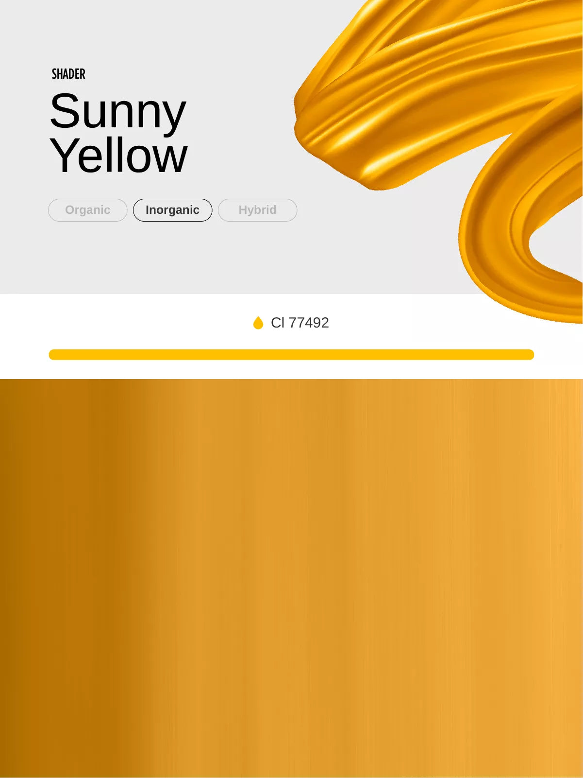Phi Sunny Yellow PMU Mix Shader Pigment