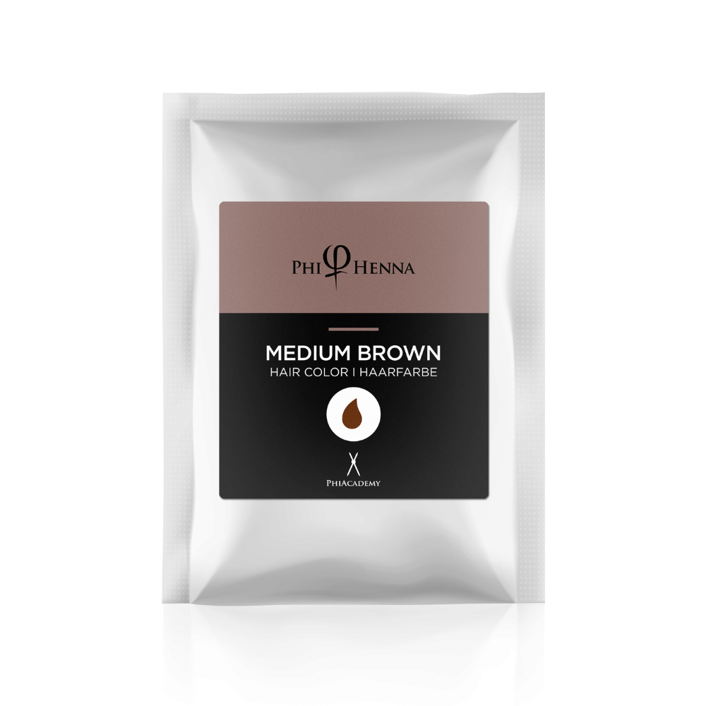 PhiHenna Medium Brown Brow Kit