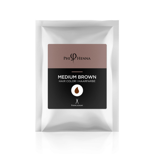 PhiHenna Medium Brown Brow Kit